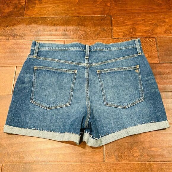 Madewell High Rise Lemoyne Wash Denim Shorts Size 32 - Picture 5 of 9